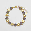 Chunky Fuchsia Crystal Star Bracelets for Women Gold Plated Pentagram Bracelets Dainty Jewelry Gifts - Image 8