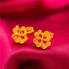 Aniid Flower Earrings Gold Color Stud Earrings for Women Nigerian Earrings Party Wedding Jewelry Gift - Image 10