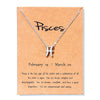 12 Zodiac Sign Necklaces With Cardboard Constellations Pendant Gold Color Chains Choker For Women Birthday Jewelry - Image 29