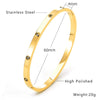 Stainless Steel Bangle Gold Silver Rose Gold Color Crystals Buckle Van Be Opened Bracelets Jewelry Women Men - Image 7
