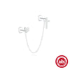 1PC Silver Crown Chain Tassel Zircon Drop Earrings For Women Gold Minimalism Earrings Jewelry Gift - Image 27