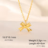 Romantic Bowknot Necklace for Women Stainless Steel Pendant Jewelry Kpop Wedding Korean Bow Choker Neck Chain Gift - Image 12