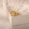 Classic Twist Chain Open Rings For Women Stainless Steel Zircon Geometric Twist Wrapped Couple Ring Wedding Aesthetic Jewelry - Image 3
