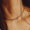2mm Stone Bead Choker Necklace 40cm - Image 1