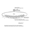 Classic Shiny Clear Zircon Flowers Adjustable Charm Bracelets for Women Sliver Color Wedding Jewelry - Image 6