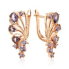 Shiny Purple Zircon Butterfly Drop Earrings Women Rose Gold Color Daily Jewelry Crystal Gift - Image 7