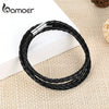PU Leather Bracelet Multi-layer Wrap Braid Long Chain Adjustable Magnet Buckle Unisex for Women and Men Stackable Jewelry - Image 4