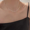 Silver Necklace Simple Charm Personality Woman Clavicle Chain Choker Birthday Gift for Friends Jewelry - Image 2