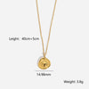 Irregular Compass Pendant Necklaces For Women Gold Plated Stainless Steel Collar Jewelry Gift - Image 8