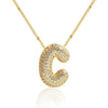 26 Letters Necklaces For Women Man Gold Color Alphabet Zircon Pendant Birthday Party Gift Jewelry - Image 8
