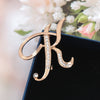 Women Rhinestone Brooch A-Z English Letter Gold Color Metal Pins Crystal Alphabet Jewelry Shirt Clothes Accessories Gift - Image 17