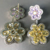 Bilincolor Summer Pink and Yellow Flower Drop Earring for Women - Image 5