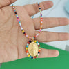 Virgin Mary Stainless Steel Pendant Charm Necklace Women Choker Beads Chain Gold Silver Color Rainbow Colorful Jewelry - Image 10