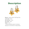 Chunky Bold Dual-Toned Lucky Star Puffy Dangle Charm Stainless Steel Hoop Earrings Boho Jewelry for Women Gift - Image 2
