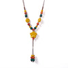 Handwoven Ceramic Star Pendant Necklace with Adjustable Cord - Image 9