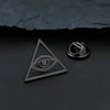 Gold Plated Eye of Wisdom Devil's Eye Badge, Men'ssuit Brooch,Black Lapel Pin, Clothing Accessories Set, Halloween Gift - Image 3
