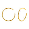Chunky C-Shaped Hoop Earrings with Four Diameter Options - Image 7