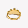 Geometric Clear Zircon Ring Classic Gold Plated Jewelry Charm - Image 5