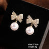 White Women's Dangle Earrings Blooming Flower Acrylic Enamel Butterfly Imitation Pearl Heart Hanging Earrings Elegant Brinc - Image 33