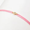 Small Round Cubic Zirconia Stone Red String Bracelet for Women Girl Handmade Simple CZ Charm Bracelet Adjustable Jewelry - Image 3