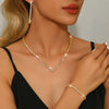 Women's Jewelry Set zircon Copper Alloy Chain Necklace Earrings Bracelet Casual Accessories for Weddings Parties Holidays - Image 5