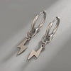 1 Pair Lightning Punk Cool Stainless Steel Piercing Dangle Hanging Men's Earrings for Women Jewelry Gift Y2K - Image 3