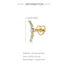 Silver Zircon Stud Earrings 1PC Eight pointed star Women Gold/Silver Heart Flat back piercing Jewelry Gift - Image 63