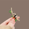 Korean Full Rhinestone Rose Pearl Brooches for Women Tulip Wheat Ear Bamboo Panda Zircon Brooch Pins Female Suit Coat Jewelry - Image 3