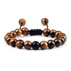 Men Bracelet Tiger Eye Stone Braided Bracelet Black Matte Stone Beads Bracelet Couple Distance Charm Yoga Jewelry Gifts - Image 24