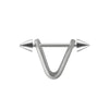 1pc Stainless Steel Cone Silver/Black Color Ear Cartilage Spike Hoop Earring, Tragus Helix Daith Piercing Jewelry For Men - Image 10