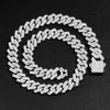 Iced Out Cuban Link Chain 14MM Prong Rhombus Diamond Cuban Chain Hip Hop Choker Necklaces Women Men Jewelry - Image 2