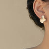 Abstract Alien White Color Cloud Irregular Stud Earring for Women Temperament Ear Jewelry Simple Christmas Valentine's Day Gift - Image 19