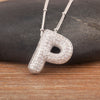 Light Aesthetic 26 A-Z Letters Sparkling Zircon Pendant Necklace Initials Alphabet For Women Lucky Jewelry Accessories - Image 17
