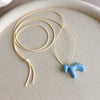 Minimalism Enamel Drip Glaze Colorful Horse Pendant Long Necklace Adjustable Sweater Chain Simple Jewelry Accessories Gifts - Image 9