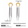 Mixed Color Long Tassel Earrings For Women Minimalist Gold Plated Stainless Steel Earrings Jewelry Gift - Image 11