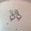 Gothic Y2K Moonlight Stone Heart Star Bow Pendant Earrings For Egirl Emo 2000s Goth Cute Dream Fairy Vintage Jewelry Accessories - Image 9