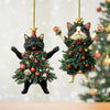 1PC Christmas Tree Pendants Cute Cat Hanging Ornaments for Car Backpack Xmas Tree Decorations Party Supplies Year Gifts - Image 3