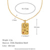Unique 316L Stainless Steel Star Moon Evil Eye Zircon Necklace Ring Gold Plated Jewelry For Women - Image 7