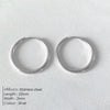 Stainless Steel Thin Hoop Earrings in Gold-Tone or Silver-Tone with 12 mm 14 mm or 18 mm Options - Image 18