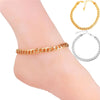 Stainless Steel Flat Chain Anklet Gold Silver Color Women Barefoot Jewelry 7mm Wide 25cm Length Foot Bracelet - Image 2