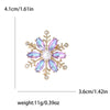 Rhinestone Snowflake Brooch Pin for Christmas and Holiday Outfits - Image 13