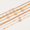 Color Shiny Cubic Zirconia Chain Bracelet Bangle Stainless Steel Women Wrist Jewelry - Image 4