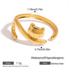 Miia Minimalist Geometric Lines Small Cat Dog Open Ring for Women Stainless Steel Zirconia Inlaid Funny Cute Jewelry - Image 10