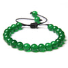 8MM Stone Bead Braid Bracelets Minimalist Carnelian Agates Jades Gem Woven Bangle Jewelry Gift For Women Men - Image 39