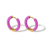Colorful Neon Enamel Huggie Hoops Earrings Stainless Steel Jewelry for Women Dopamine Small Ear Cuff Piercing Chunky Jewelry - Image 11