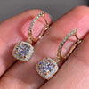 Full Paved Crystal CZ Hoop Earrings for Women Dazzling Accessories Wedding Party Delicate Birthday Gift Statement Jewelry - Image 7