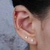 Titanium Koi Fish Cartilage Earring Tiny Tragus Stud Helix Conch Flatback Piercing 16G Animal Body Jewelry - Image 6