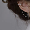 Korean Zircon Star Ear Clip for Women Without Piercing Long Tassel Sweet Ear Cuff Clip Earrings Wedding Jewelry Gift - Image 16