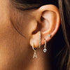 A-Z Letters Initial Pendant Earrings Hoop Earrings Men Golden Color Jewelry Earring Alphabet Name Earrings Women 1pcs - Image 4