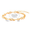 Stainless Steel Chunky Link Chain Bracelet For Women Gold Plated Hip-hop Rock Style Women's Bracelets 20cm+5cm - Image 11